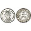 India. Queen Victoria. AR 2 Annas 1886. AXF