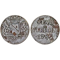 Netherlands. Utrecht. AE Duit 1789. XF