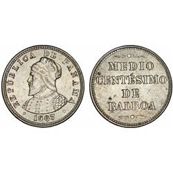 Republic of Panama. 5 Centimos 1907. UNC