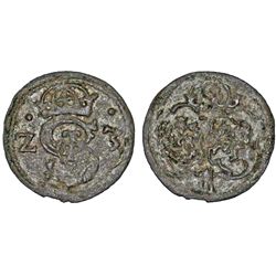 Poland. Krakow. king Sigismund III (1587-1632). Rare Billon Denar 1623. XF, patina