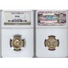 South Africa. Silver 5 Cents 1964. NGC PF64