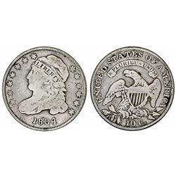 USA. AR "Liberty Cap" Dime 1834 S. VF25.