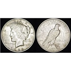 USA. AR Dollar "Peace" 1923 D. VF35