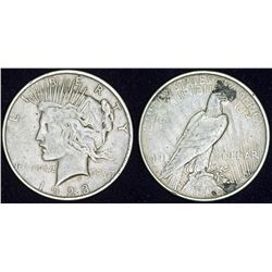 USA. AR Dollar "Peace" 1923 D. VF35