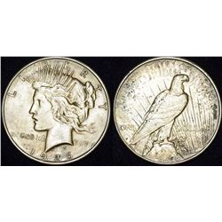 USA. AR Dollar "Peace" 1926 D. AU50