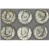 USA. AR Half Dollar "Kenedy" 1964. Lot of  6 Pieces.