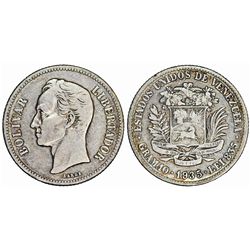 Venezuela. Republic. AR 25 Bolivars 1935. VF
