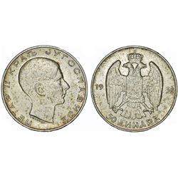 Yugoslavia. Silver 50 Dinara 1938. XF