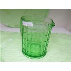 Depression glass Colonial Block  pitcher