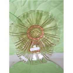 2 pink Old Café  low candy dishes