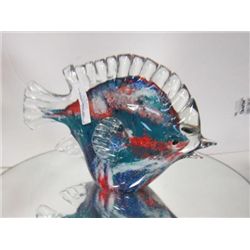 Murano Glass - fish with clear fins and tail