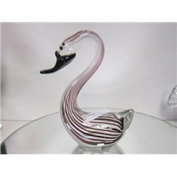 Murano Glass - duck - clear