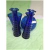 Image 1 : 4 pc Cobalt blue assorted vases
