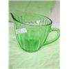 Image 1 : Green vertical ribbed pitcher