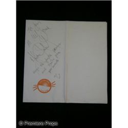 Michael Jackson Signed Napkin