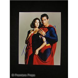 Terri Hatcher and Dean Cain Signed Superman Photo