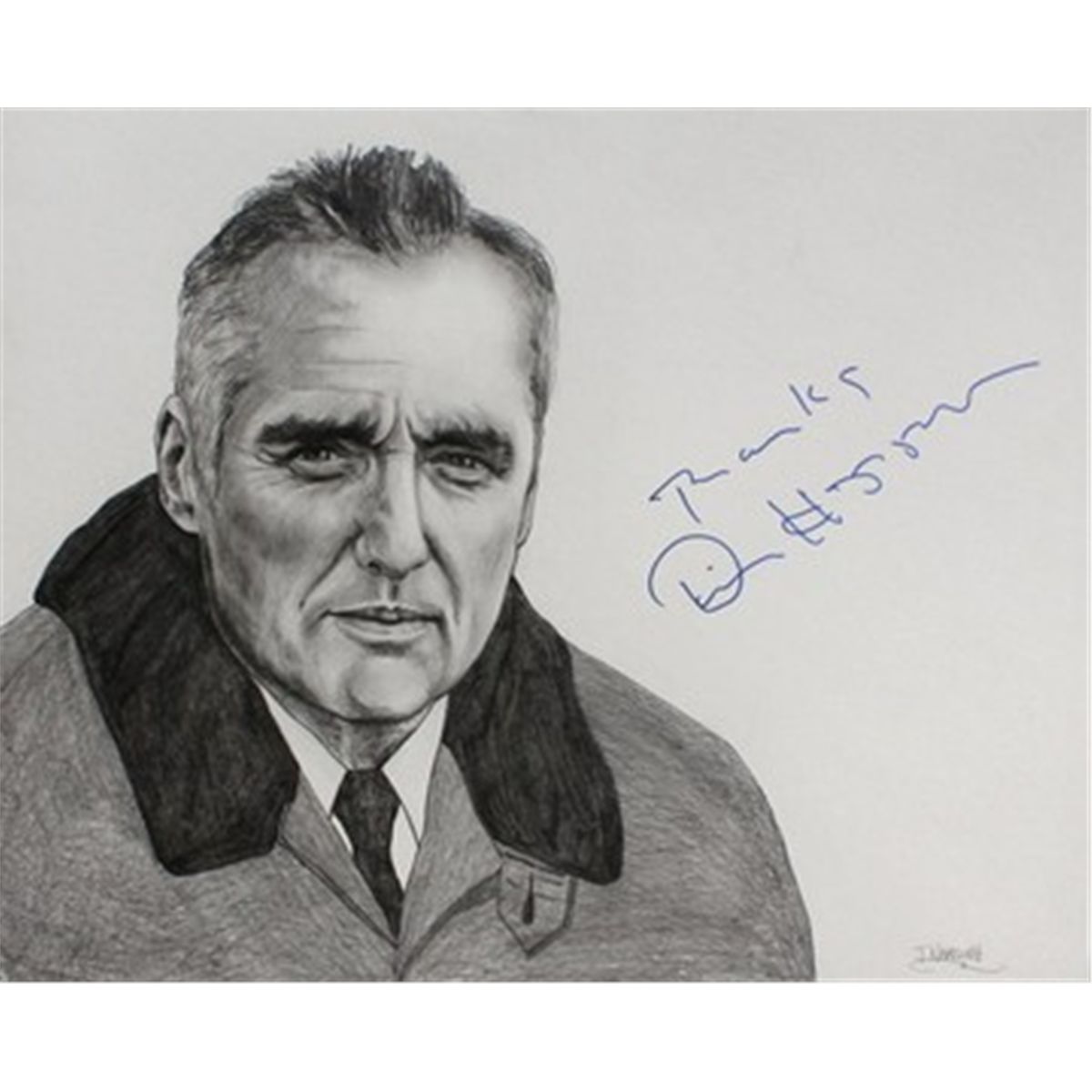 Dennis Hopper Signed Drawing