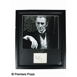 Peter Cushing Framed and Signed Postcard