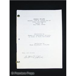 Demon Blade Script Signed by Walter Phelan