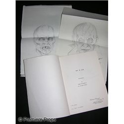 Tom Burman Script for One Dark Night and Two Zombie Drawings