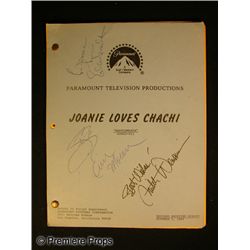 Joanie Loves Chaci Cast Signed Script