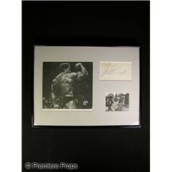 Arnold Schwarzenegger Signed Card in Frame