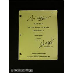 Adam West Signed Batman Script