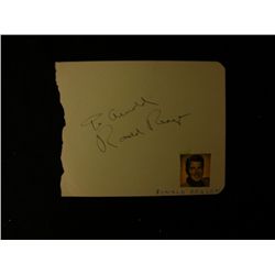 Ronald Reagan Signed Page