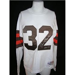 Jim Brown Signed Football Jersey