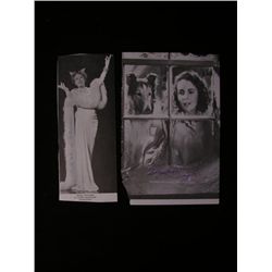 Elizabeth Taylor and Gloria Swanson Signed Pages