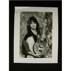 Eddie Van Halen Signed 11 x 14 Photo