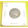 Image 1 : 1913 Buffalo Nickel TYPE 2 *RARE VERY GOOD GRADE*!!