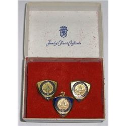 **FEATURED** Authentic 1973 Richard NIXON*INAUGURAL BALL* Cuff Links and Pendant in Original *PRESID