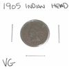 Image 1 : 1905 Indian Head Penny *VERY GOOD GRADE*!!