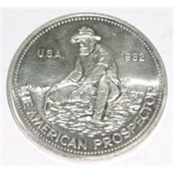 1982 ENGLEHARD *PROSPECTOR* 1oz .999 SILVER Bullion Coin! Coin Actually weighs 1.10oz!!