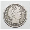 Image 1 : 1915 BARBER HALF DOLLAR VG - FINE. CLOSER TO FINE BUT HAS A FEW RIM BUMPS