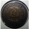 Image 2 : 1865  2 center VF/ XF   nice color
