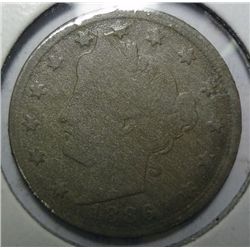 1886  V nickel  Good   Good bid = $225