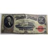 Image 1 : 1917 $2 US note  VG