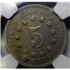 Image 3 : 1868 shield nickel  NGC AU cleaned
