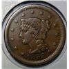 Image 1 : 1853 large penny XF near perfect color