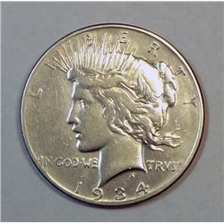 1934-S PEACE DOLLAR FINE