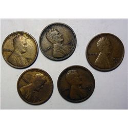 5   1915S Lincoln penny  VG or better