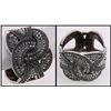Image 1 : MARCASITE ART DECO CRYSTAL CUFF BANGLE BRACELET mwf212