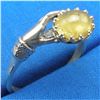 Image 1 : CHARMING VINTAGE Art Nouveau Ladys Ring Natural Yello
