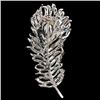 Image 3 : Exquisite Swarovski Crystal Peacock Plume Brooch Pin