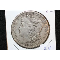 1891-CC Silver Morgan $1