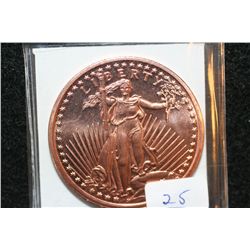 2011 Liberty Copper Round, .999 fine 1 oz.