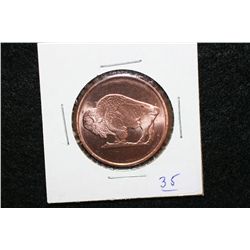 2011 Buffalo Copper Round, .999 fine 1/4 oz.
