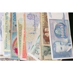 Foreign Bank Note, various dates, conditions & denominations, lot of 20